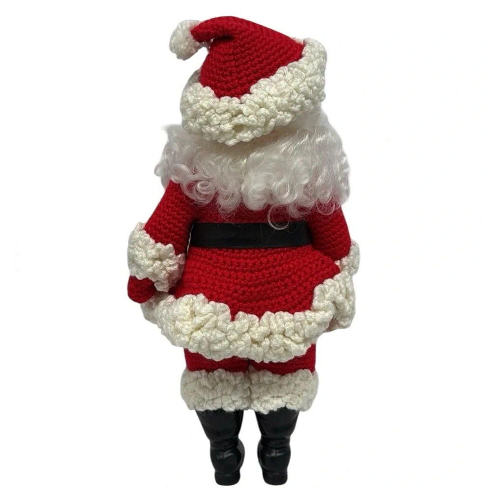 Vintage 1990 Billie Pepper Christmas SANTA CLAUS with Crochet Clothes Suit 14”